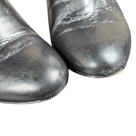 Coach Seneca Shoes Womens Size 6.5 Black Leather Booties Heels Zip Dressy - Picture 13 of 14